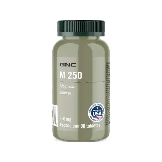 M 250 Magnesio 250 mg GNC 90 Tabletas