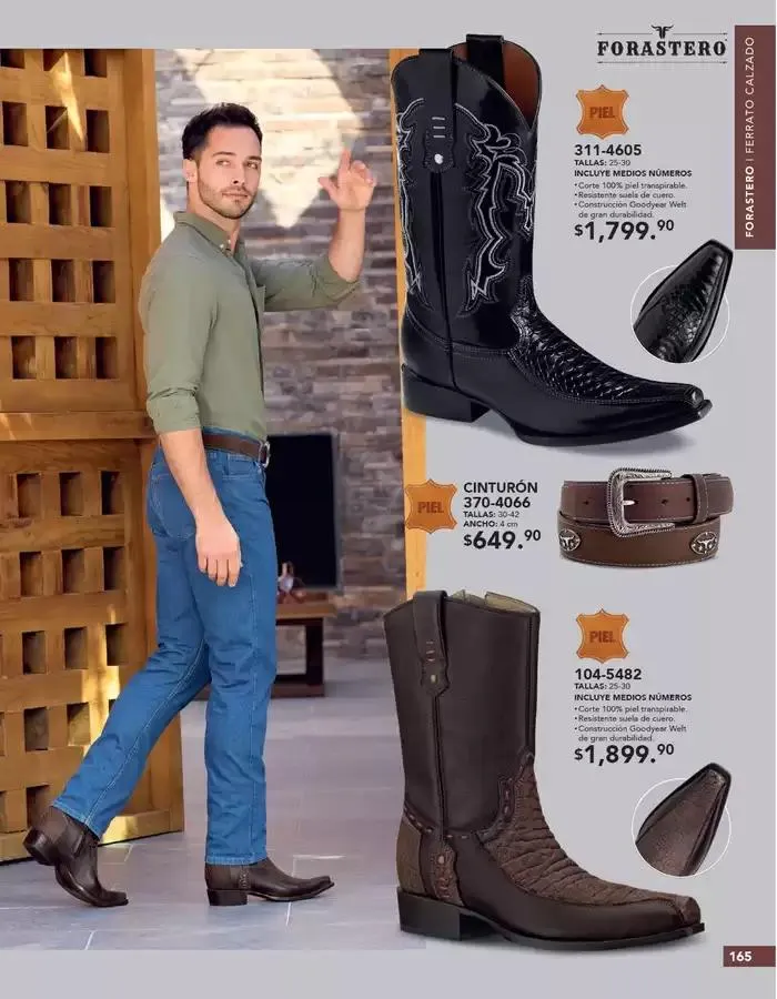 Catálogo de ANDREA | CALZADO CABALLERO 26 de enero al 24 de mayo 2025 - Pagina 165