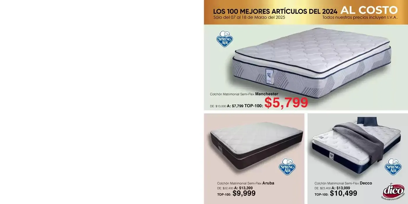 Catálogo de Muebles Dico Top 100 Centro 2025 7 de marzo al 18 de marzo 2025 - Pagina 29