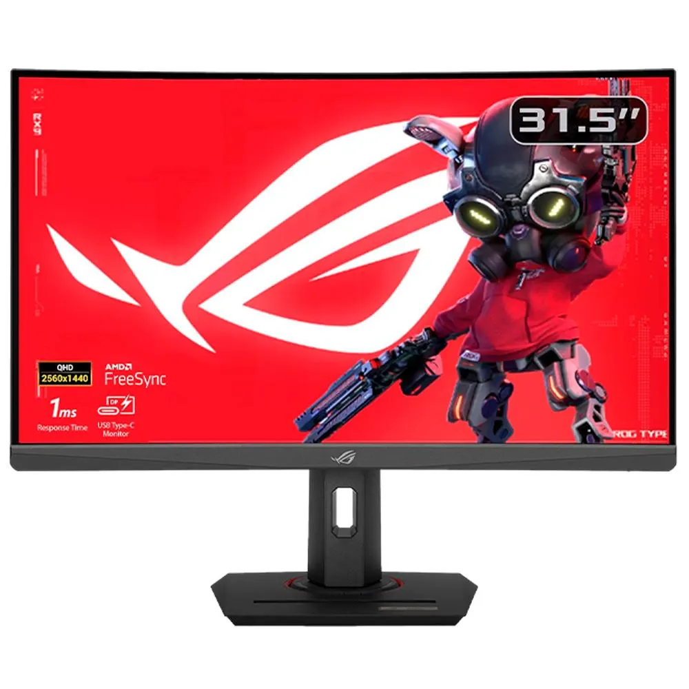 Monitor Gamer ASUS ROG Strix XG32WCMS / 32” / 280Hz / 1ms 2560x1440 / HDR / Curvo / USB-C / Fast VA / FreeSync / XG32WCMS / asustl25