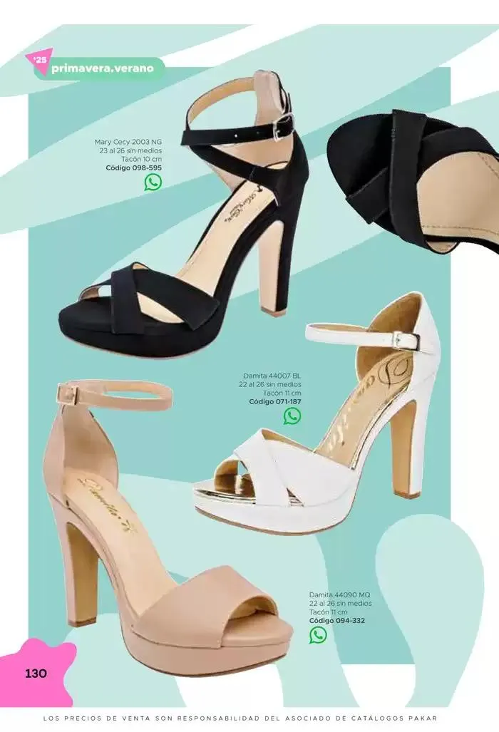 Catálogo de Pakar Sandalia 31 de enero al 31 de mayo 2025 - Pagina 130