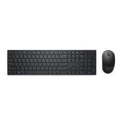 Kit de Teclado y Mouse Dell KM5221W, Inalámbrico, USB, Negro (Español)