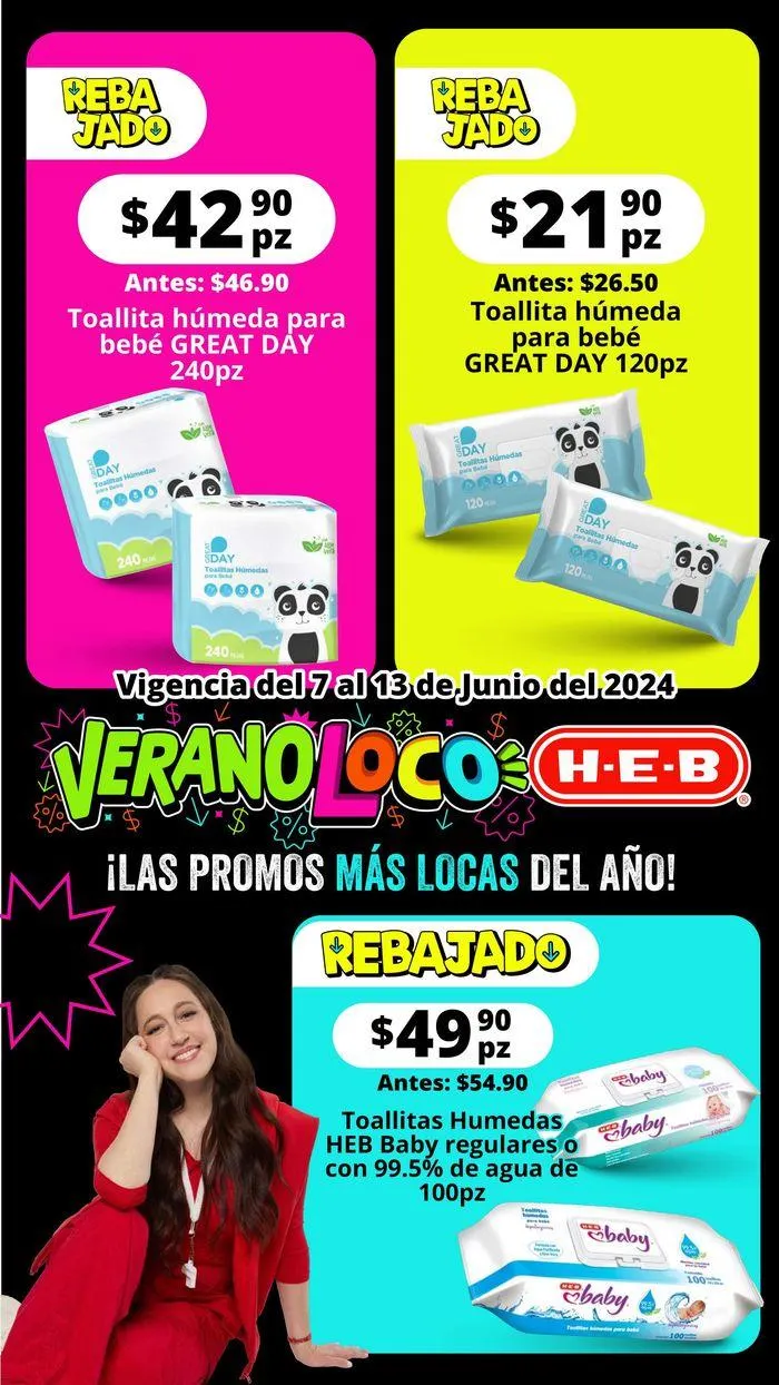 Catálogo de Ofertas HEB - Verano Loco 10 de junio al 13 de junio 2024 - Pagina 3