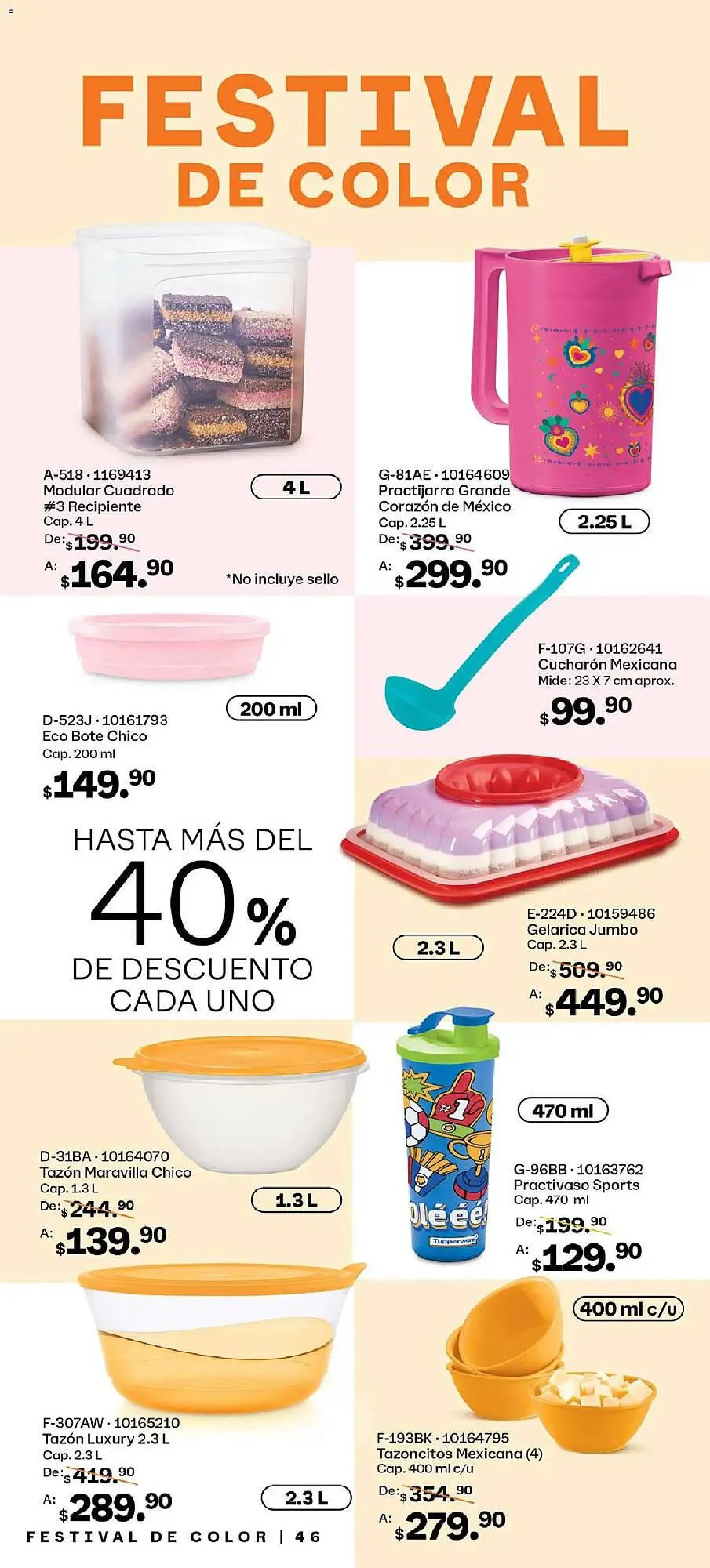 Catálogo de Catálogo Tupperware 26 de enero al 23 de febrero 2026 - Pagina 46