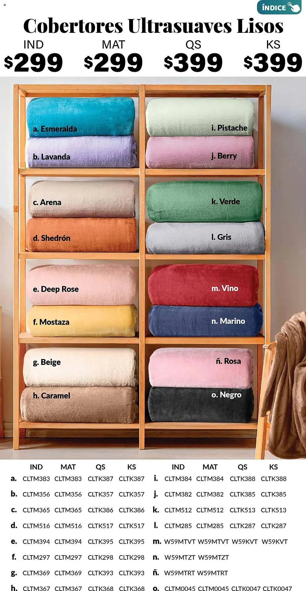 Catálogo de Catálogo Colchas Concord 1 de noviembre al 1 de febrero 2026 - Pagina 234