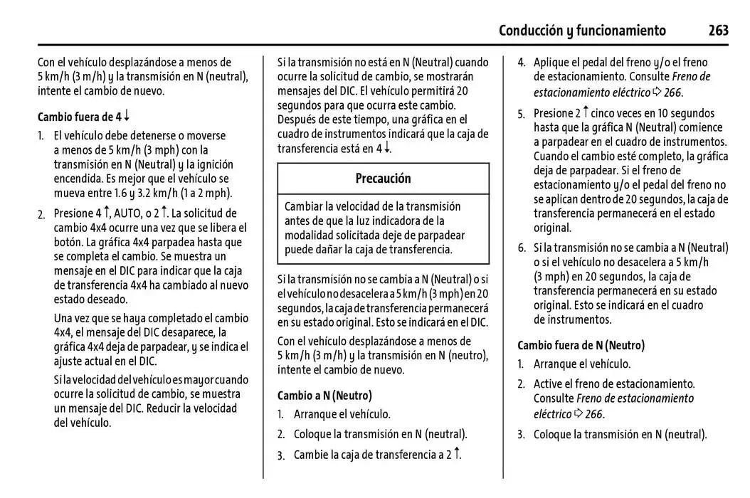 Catálogo de Cheyenne 2025 Manual del propietario 22 de enero al 31 de diciembre 2025 - Pagina 264