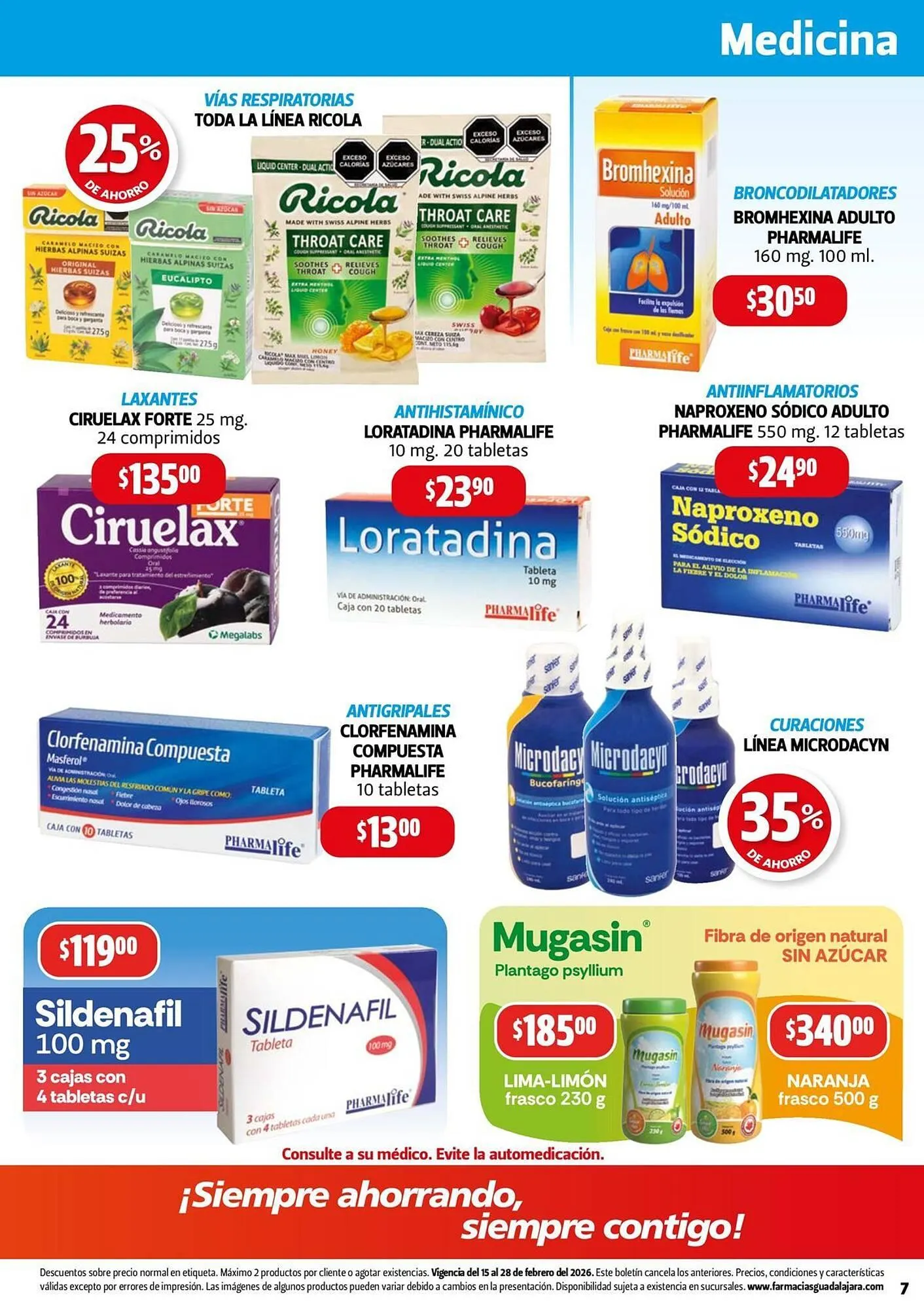 Catálogo de Folleto Farmacias Guadalajara 16 de febrero al 28 de febrero 2026 - Pagina 7