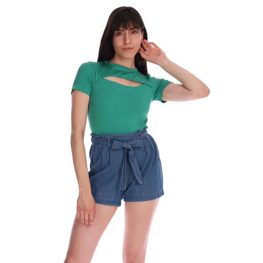 Blusa Red Sky Mujer Cuello Redondo Verde