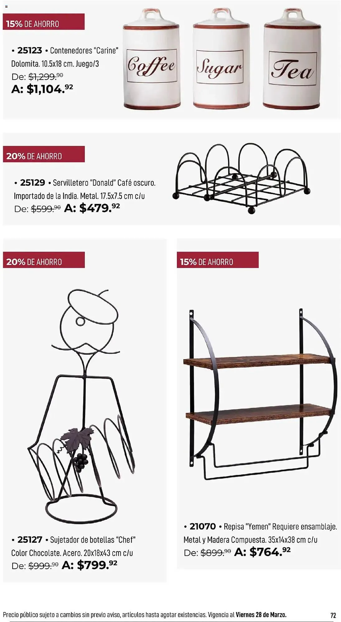 Catálogo de Catálogo Home Interiors 17 de febrero al 28 de marzo 2025 - Pagina 72