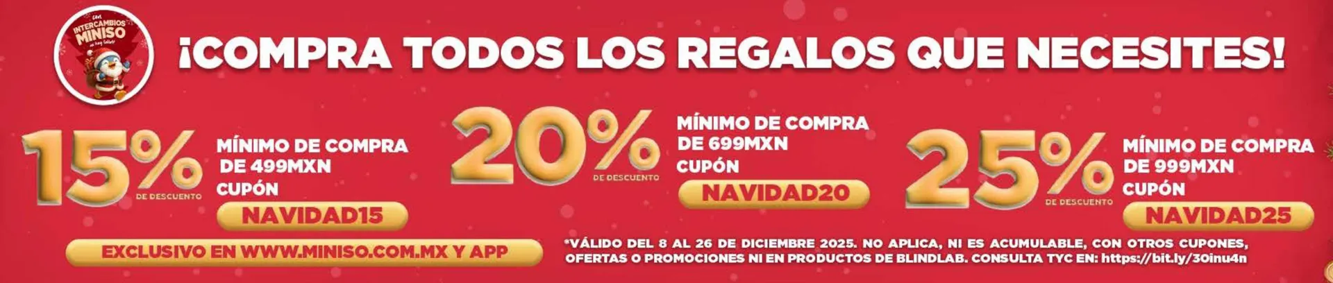 Catálogo de Catálogo Miniso 9 de diciembre al 26 de diciembre 2025 - Pagina 1