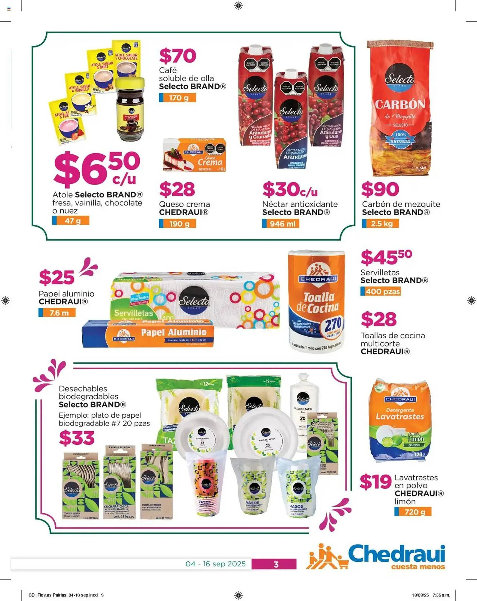 Catálogo de Folleto Chedraui 4 de septiembre al 17 de septiembre 2025 - Pagina 3