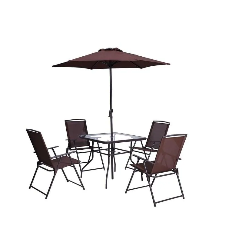 Juego de Comedor Menorca Café 4 Personas