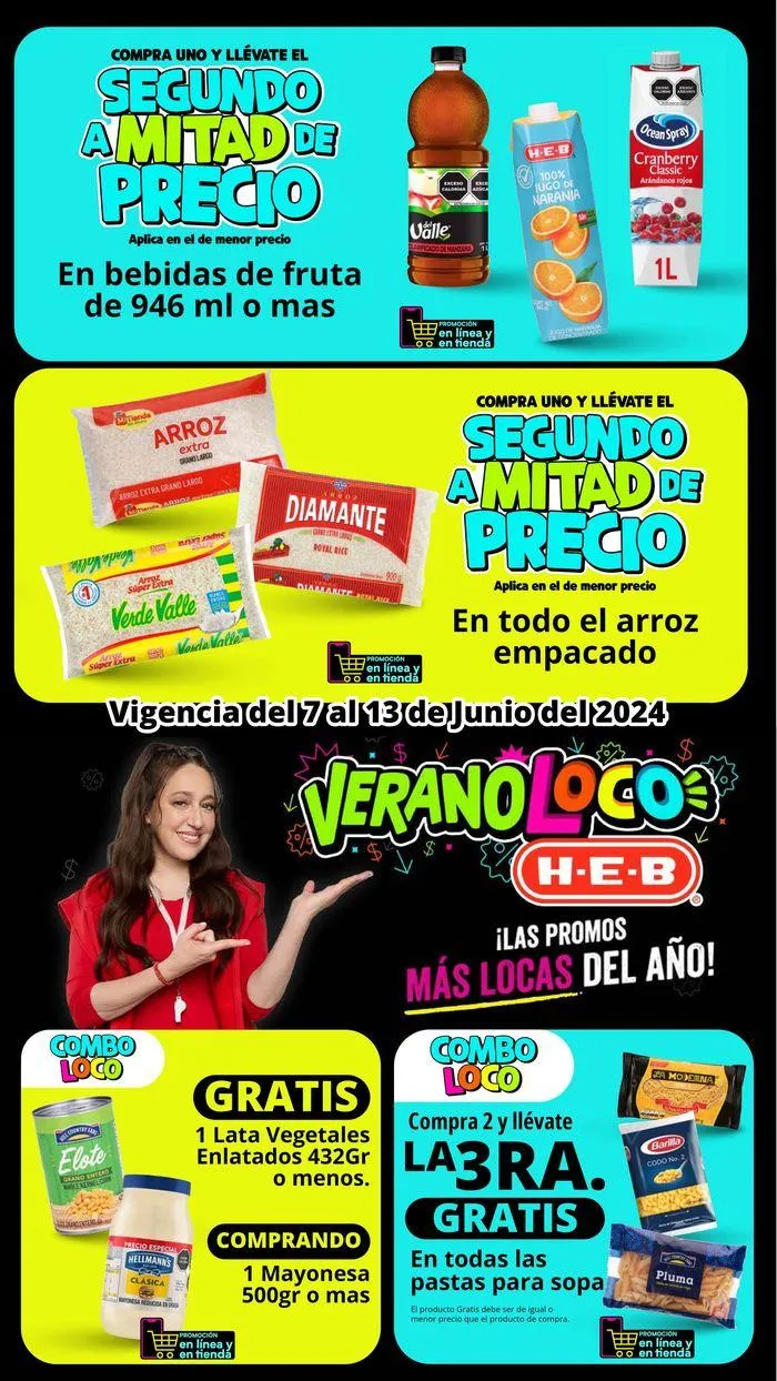 Catálogo de Ofertas HEB - Verano Loco 10 de junio al 13 de junio 2024 - Pagina 13