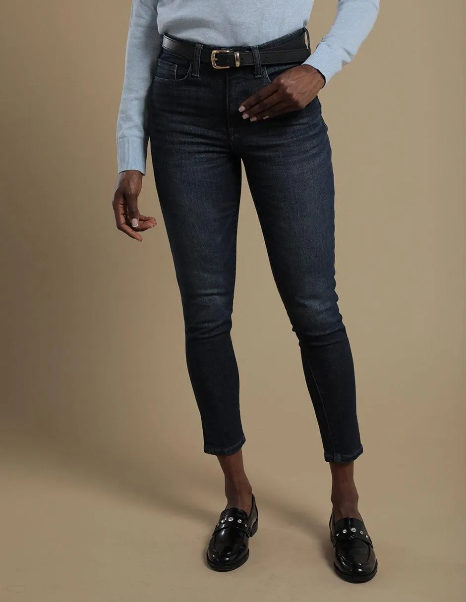 Jeans skinny corte cintura para mujer