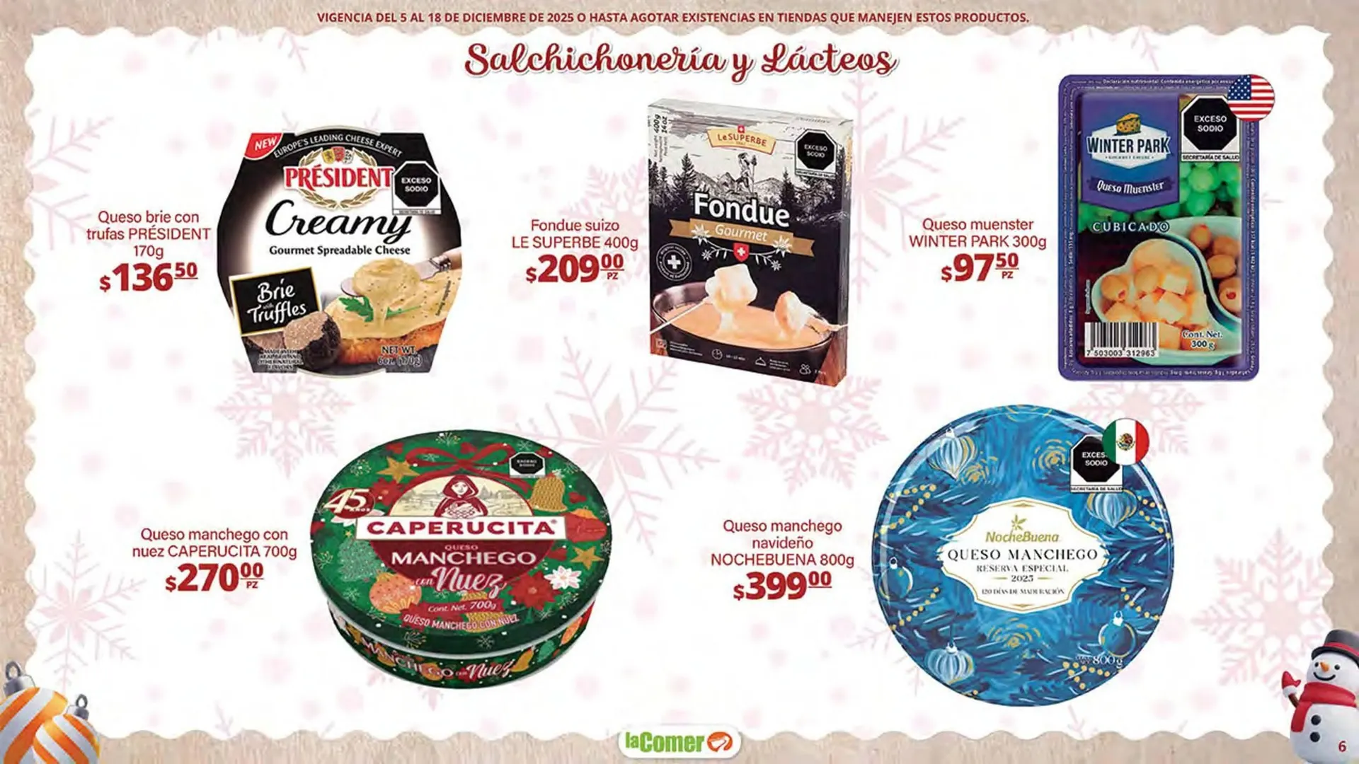 Catálogo de Folleto La Comer 5 de diciembre al 18 de diciembre 2025 - Pagina 6