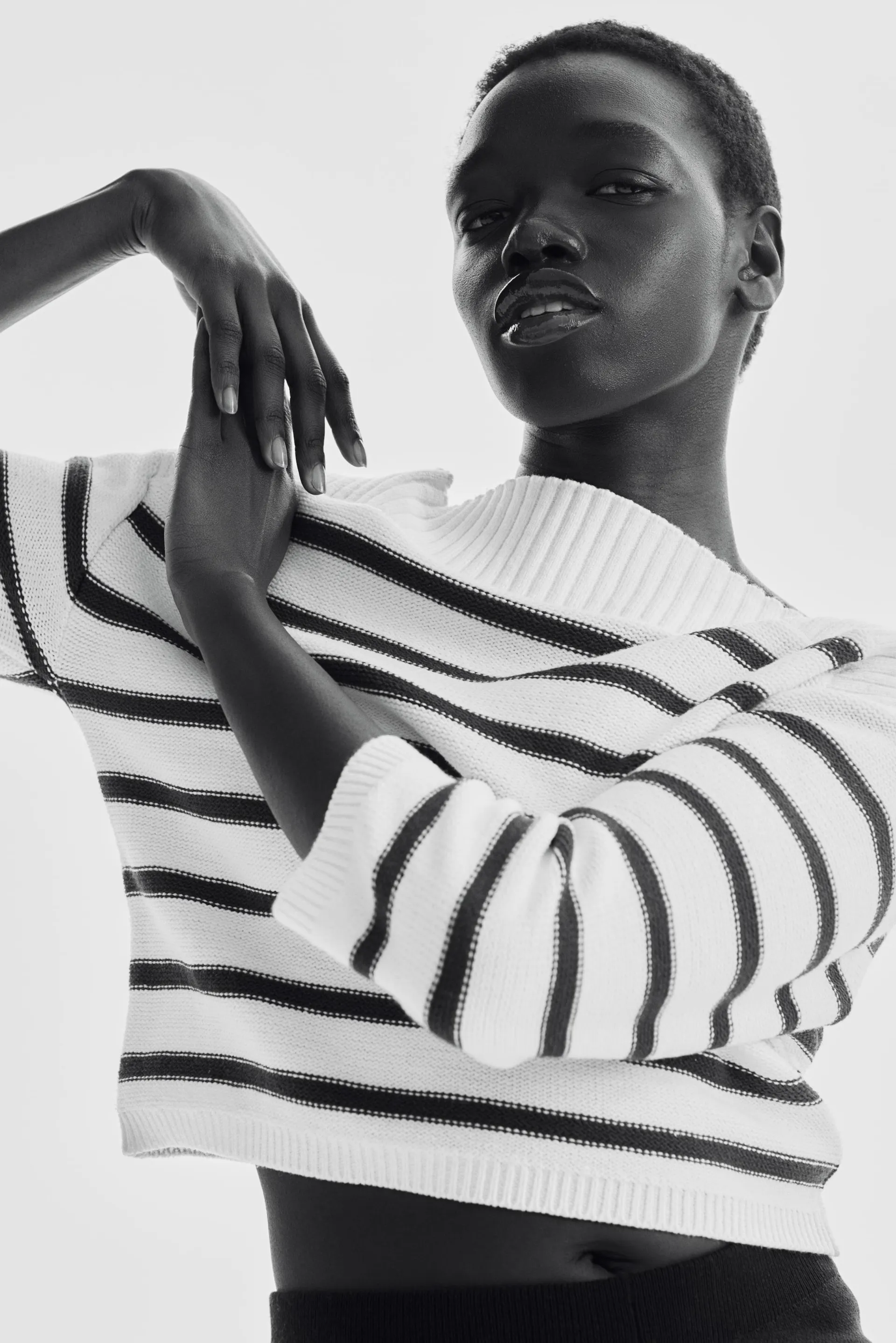 Suéter en punto revés