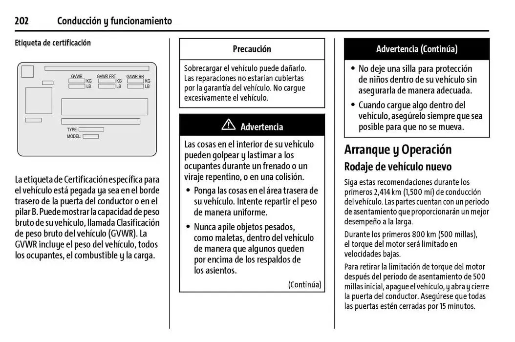 Catálogo de Chevrolet Corvette Stingray Manual del propietario 22 de enero al 31 de diciembre 2025 - Pagina 203