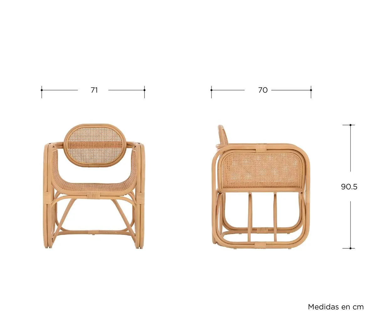 Sillón Trani - Natural