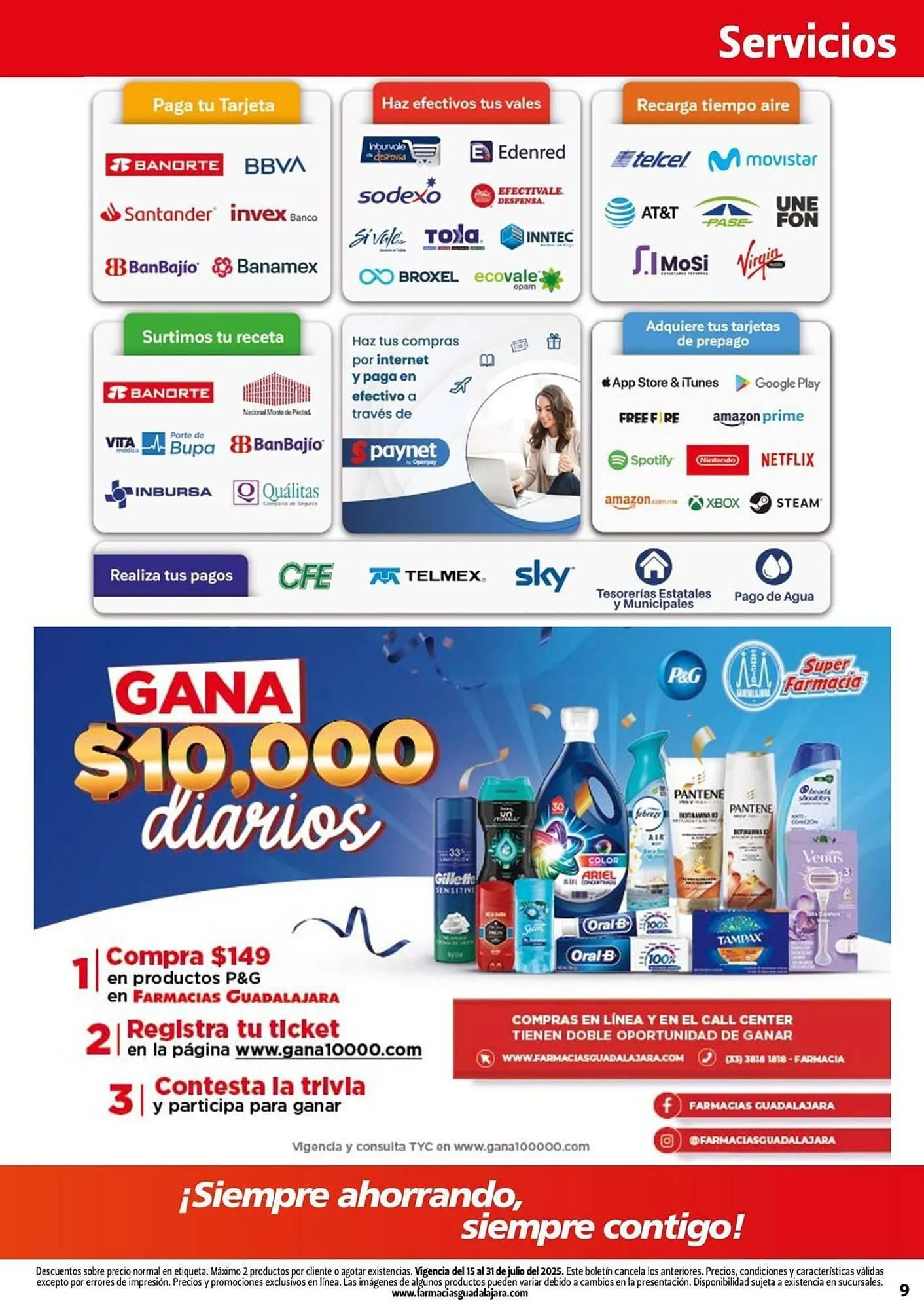 Catálogo de Catálogo Farmacias Guadalajara 15 de julio al 31 de julio 2025 - Pagina 9