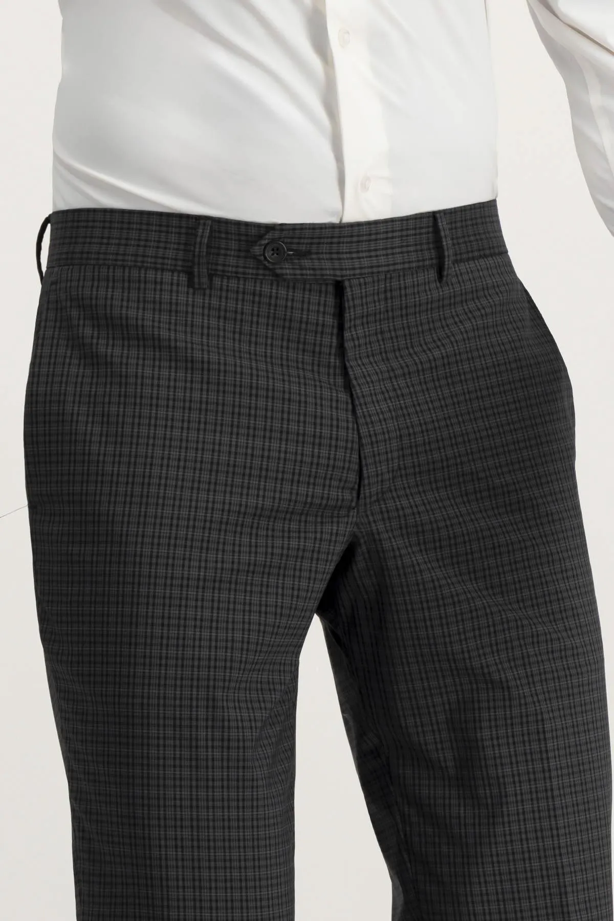 Pantalón Formal Roberts Red Gris Oxford Slim Fit