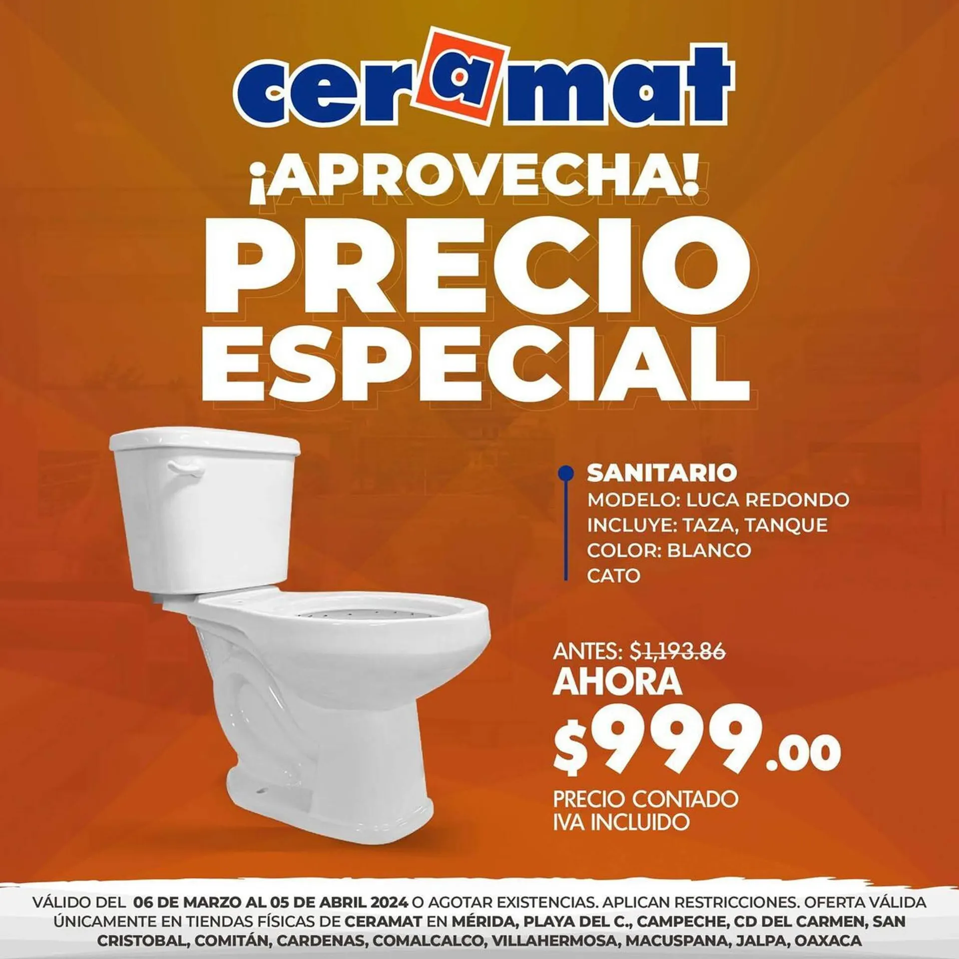 Catálogo de Catálogo Ceramat 12 de marzo al 6 de abril 2024 - Pagina 7