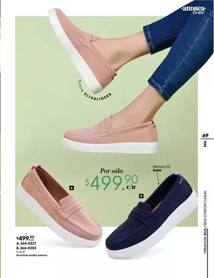 Catálogo de ANDREA | CALZADO CONFORT 26 de enero al 24 de mayo 2025 - Pagina 69