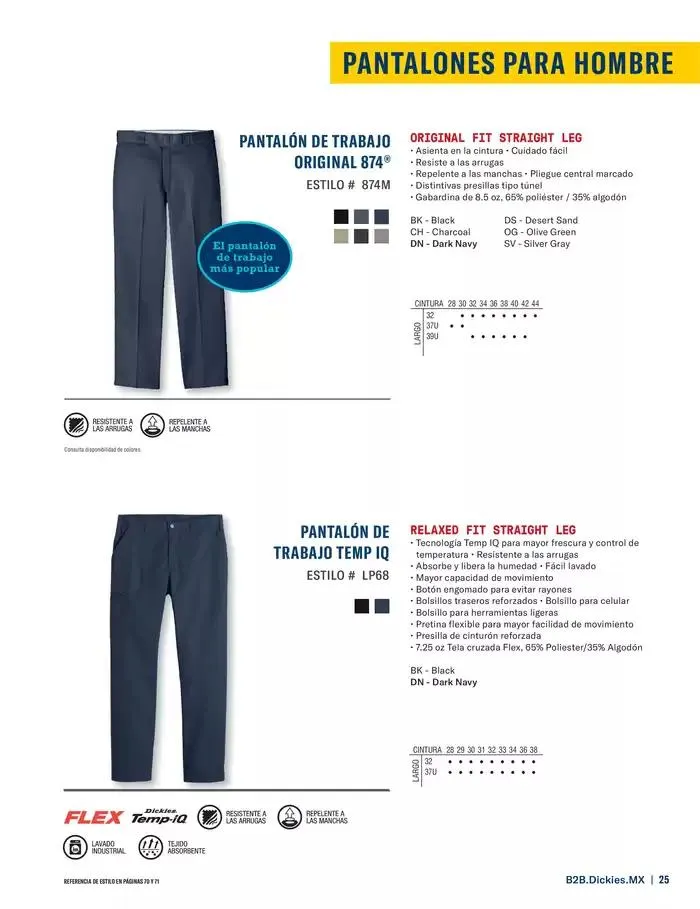 Catálogo de B2B Dickies Catalog 23 de octubre al 30 de abril 2025 - Pagina 25
