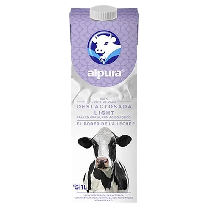 LECHE DESLACTOSADA LIGHT ALPURA BRICK 1 LT.