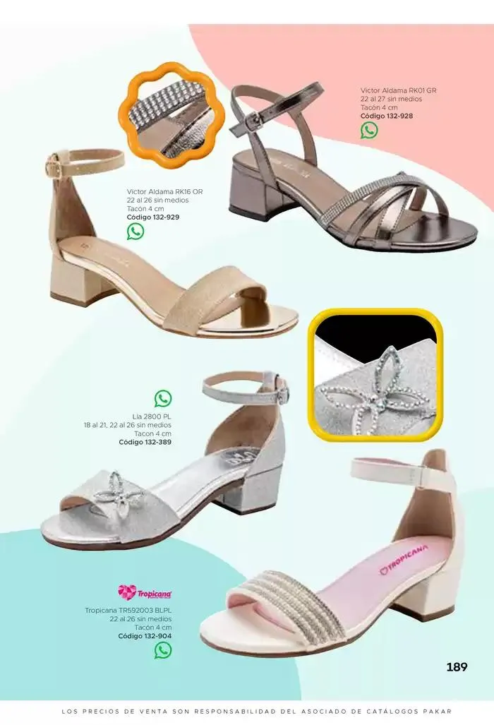 Catálogo de Pakar Sandalia 31 de enero al 31 de mayo 2025 - Pagina 189