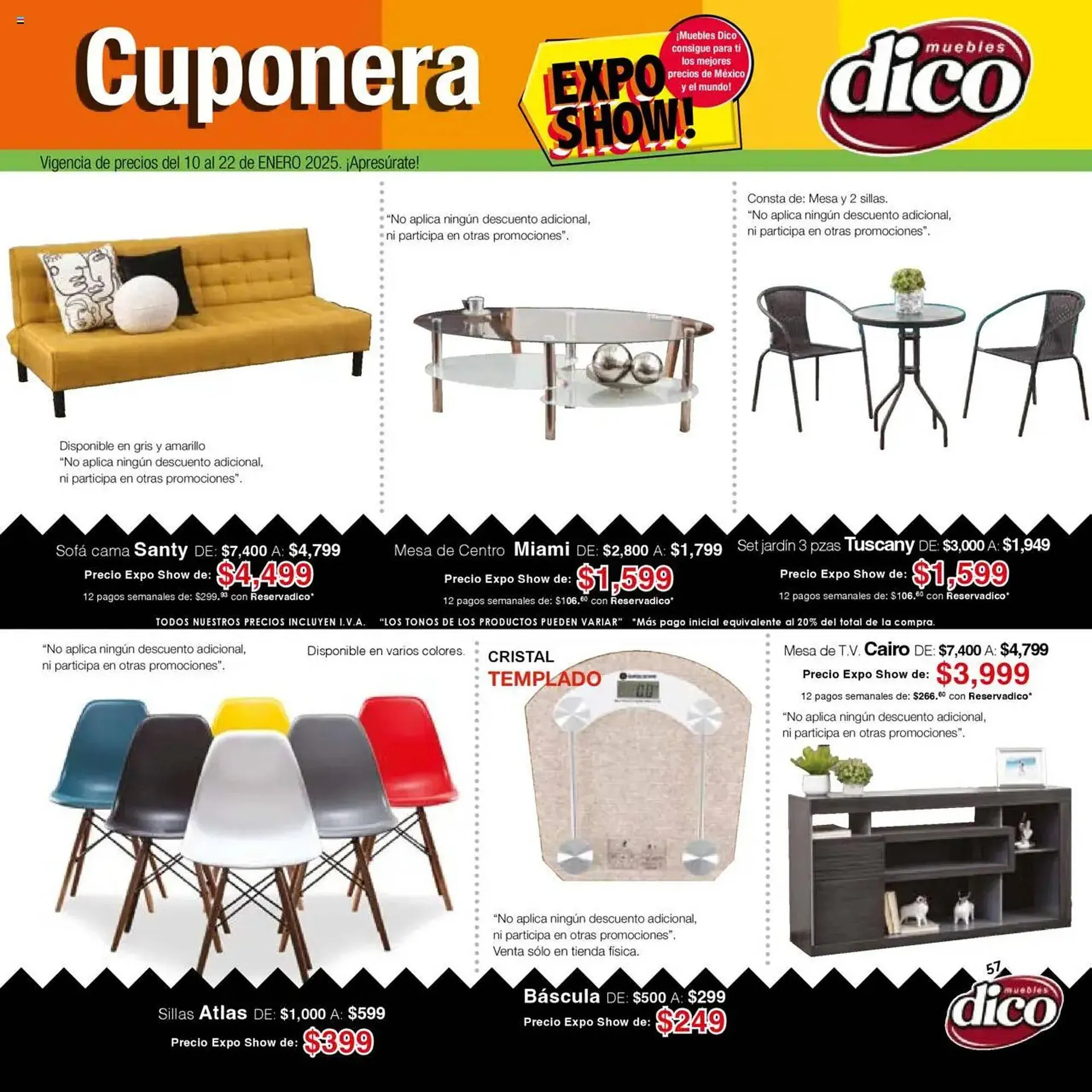 Catálogo de Catálogo Muebles Dico 10 de enero al 22 de enero 2025 - Pagina 57