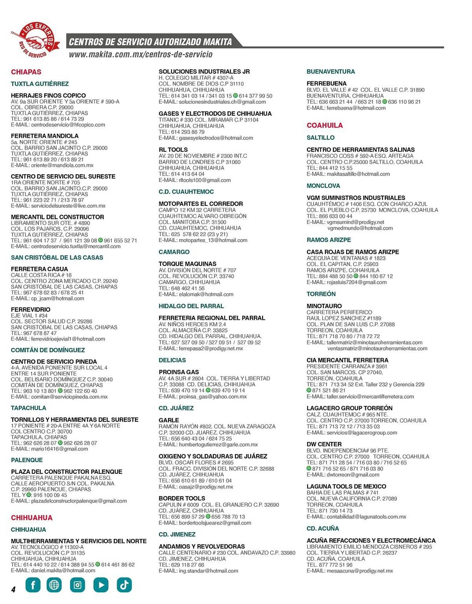 Catálogo de Catálogo Makita 12 de enero al 31 de diciembre 2026 - Pagina 4