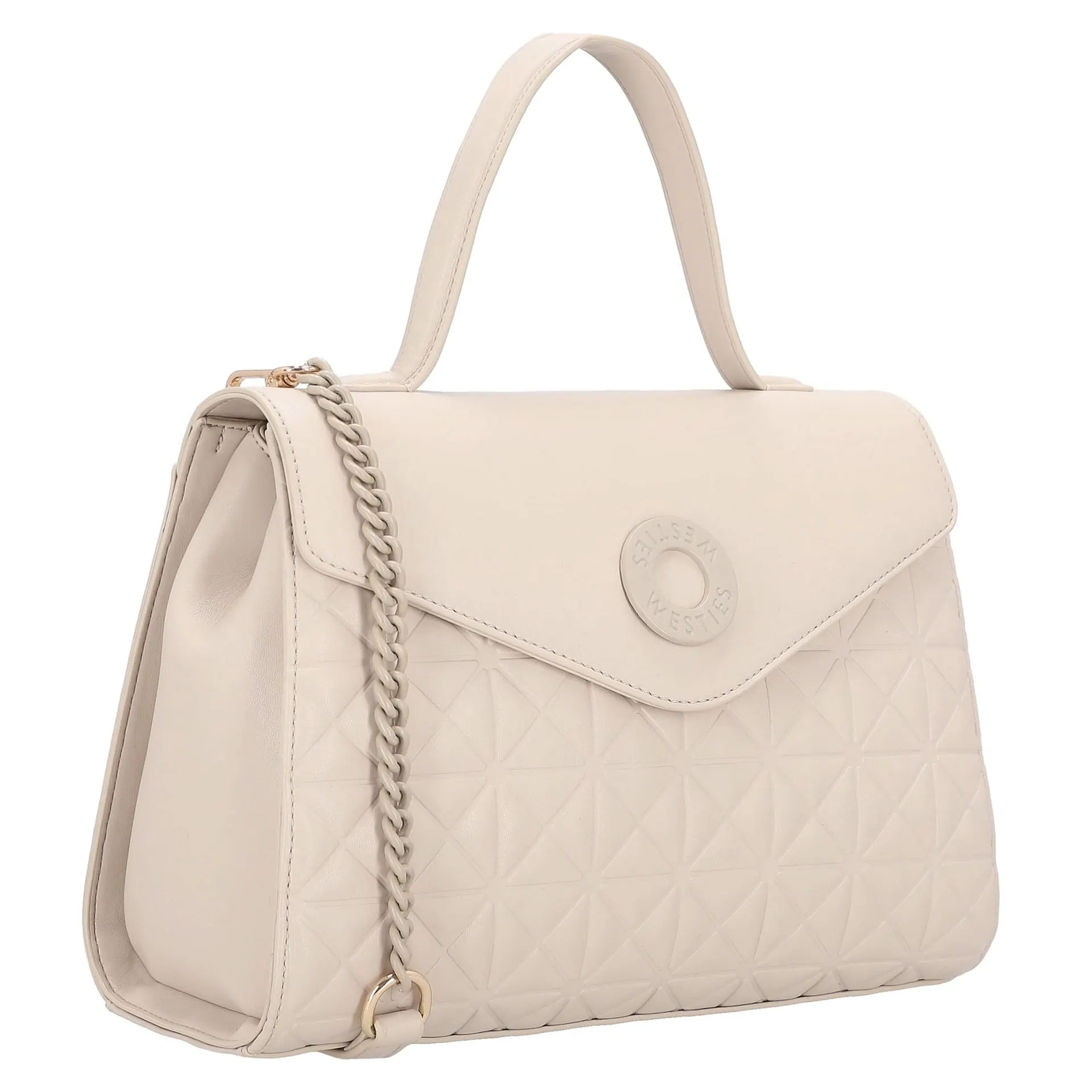 Bolsa De Mano Lucania Baljeet Sintetico Marfil Westies