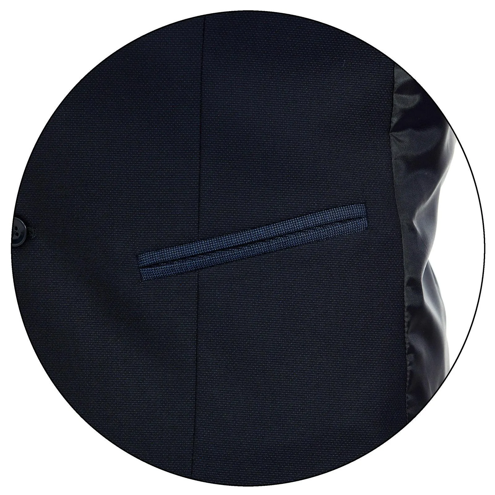 Chaleco separates en tejido liso azul marino Slim Fit