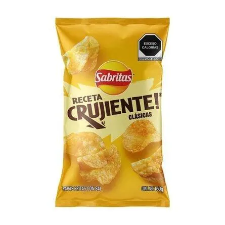 Papas Clásicas Sabritas Receta Crujiente 170 G