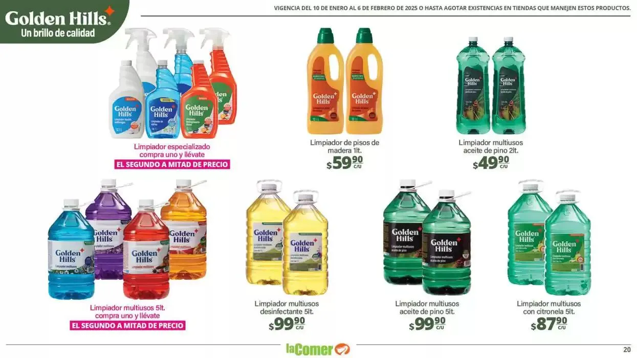Catálogo de LIMPIA , Desinfecta, organiza, AHORRA 10 de enero al 6 de febrero 2025 - Pagina 20