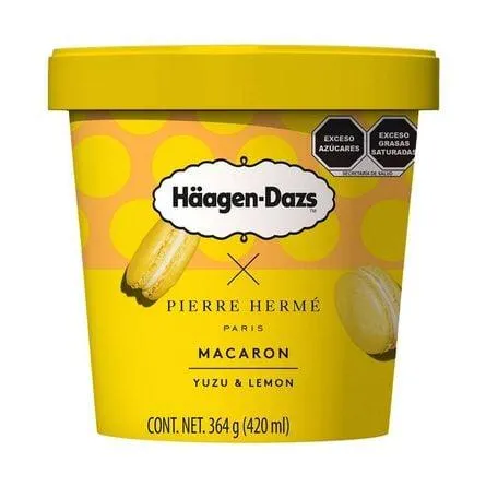Helado Häagen Dazs Macaron Yuzu & Lemon 420 ml