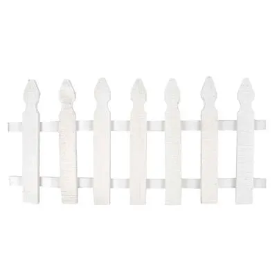 CERCA DE ESTACAS DE MADERA BLANCO 29 X 180 CM