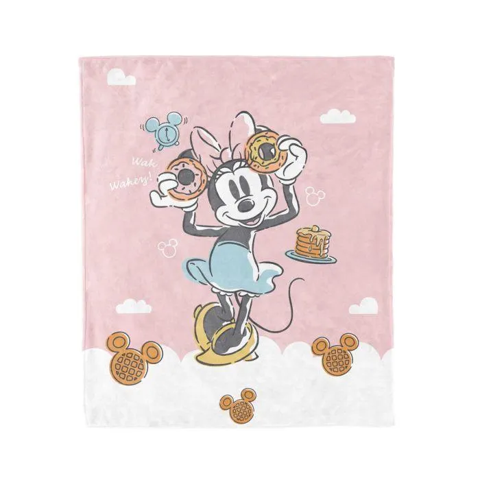 COBERTOR SERENITY FRAZADA MINNIE WAFFLES 1.10 X 1.40