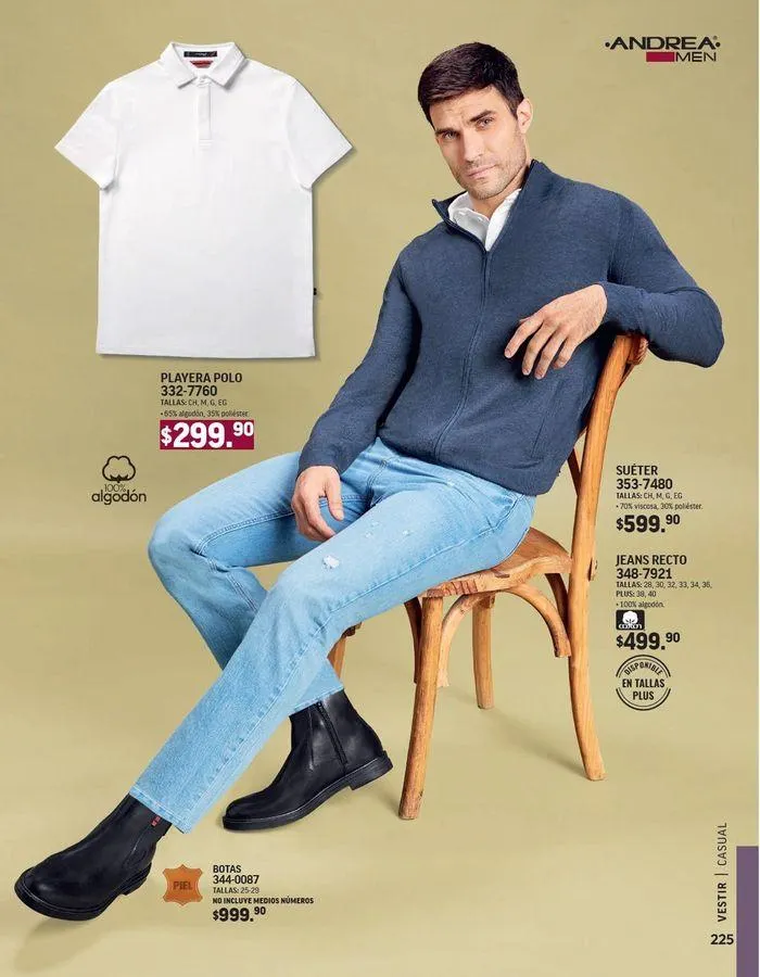 Catálogo de ANDREA - VESTIR CABALLERO 26 de agosto al 25 de enero 2025 - Pagina 38