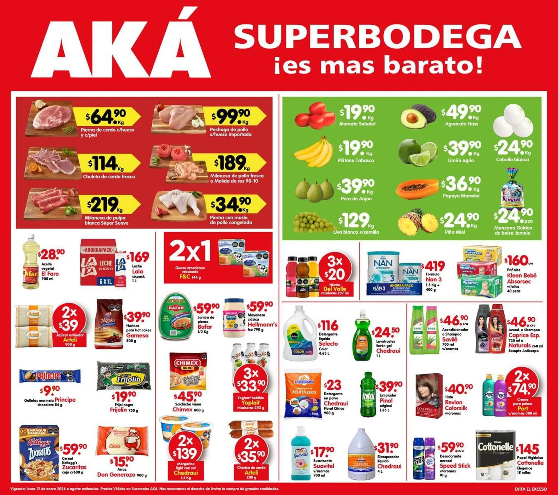 Catálogo de Catálogo AKÁ Superbodega 12 de enero al 12 de enero 2026 - Pagina 1