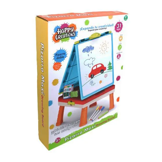 Happy Creations Pizarra Artista Doble Cara Caballete 3142003
