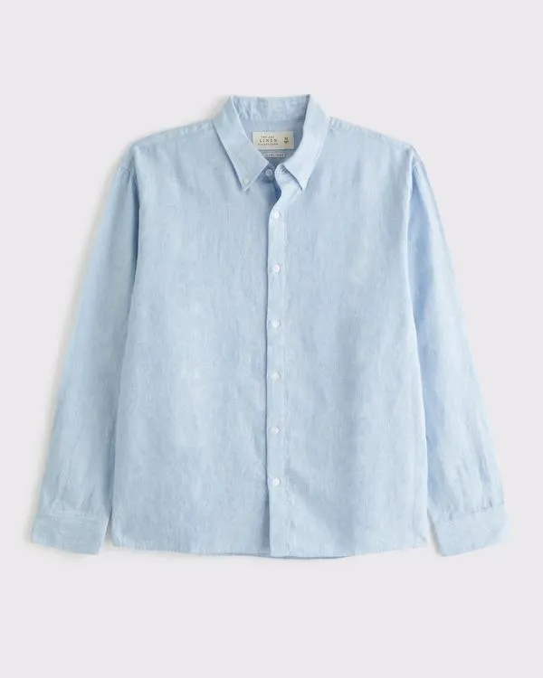 Linen Button-Up Shirt