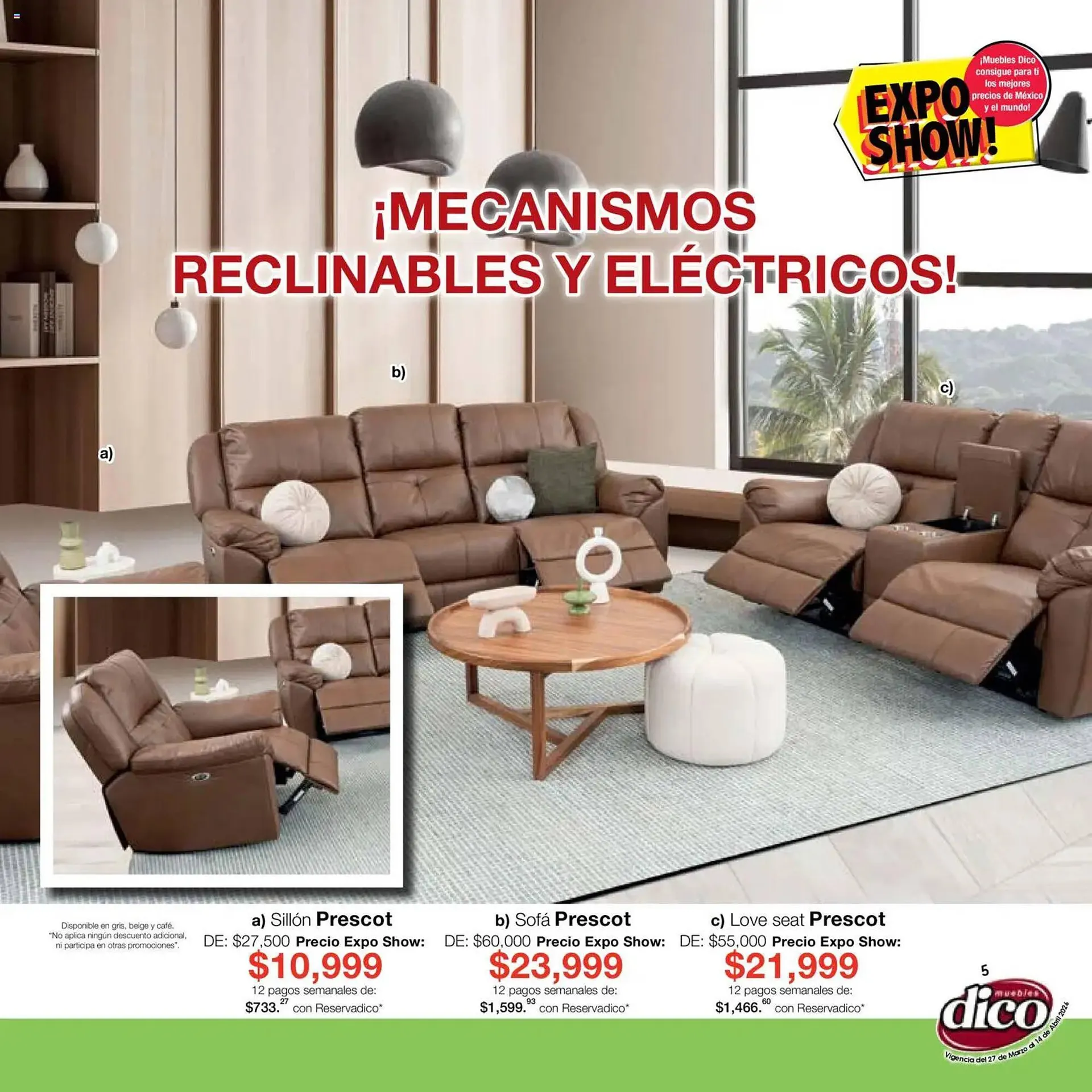 Catálogo de Catálogo Muebles Dico 27 de marzo al 14 de abril 2026 - Pagina 5