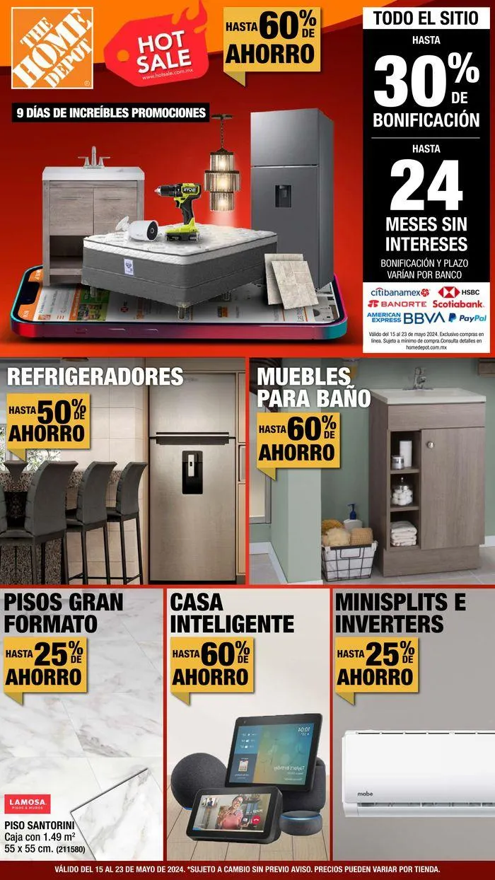 Catálogo de The Home Depot - Hot Sale 15 de mayo al 23 de mayo 2024 - Pagina 1