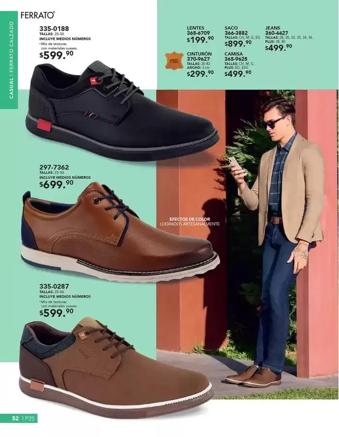 Catálogo de ANDREA | CALZADO CABALLERO 26 de enero al 24 de mayo 2025 - Pagina 52