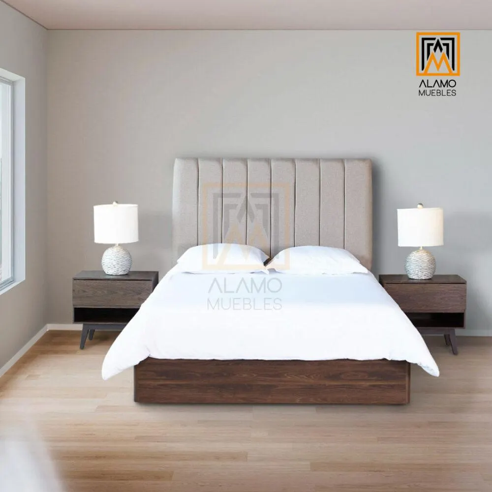 Set Juvens Mat/Qs Nogal 4 Piezas