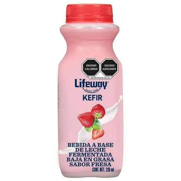Bebida Lifeway Kefir baja en grasa sabor fresa 236 ml