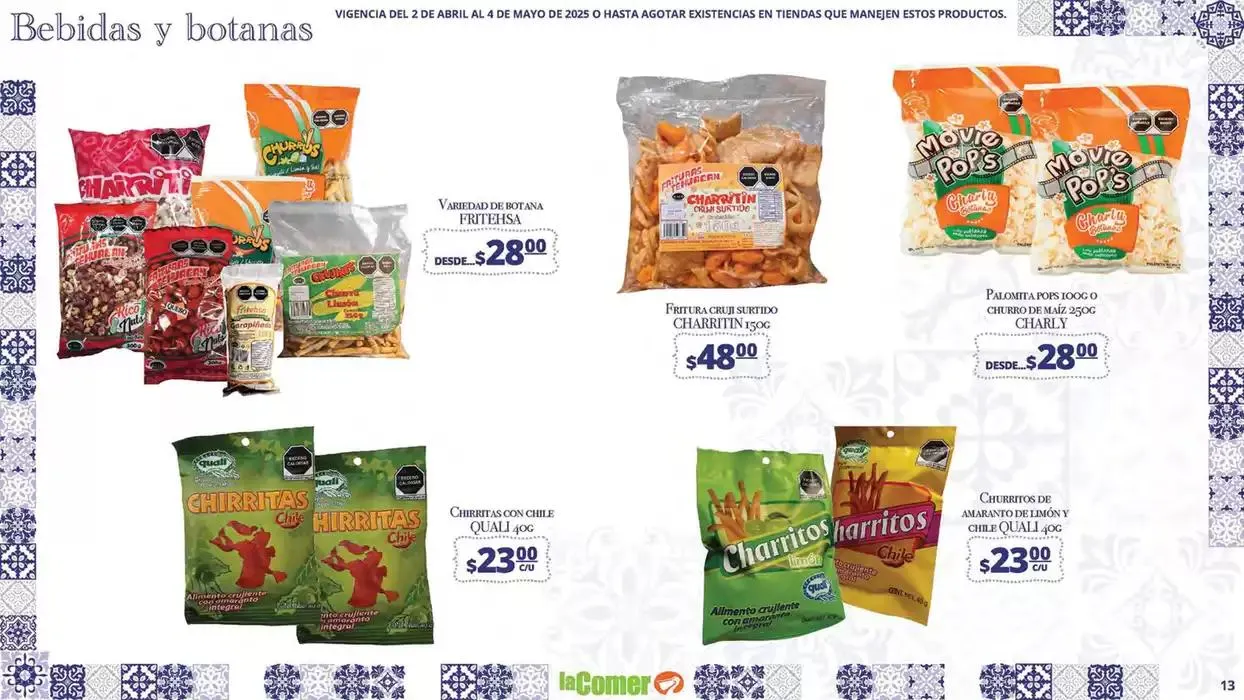 Catálogo de La Comer Puebla Rincones de México 2 de abril al 4 de mayo 2025 - Pagina 13