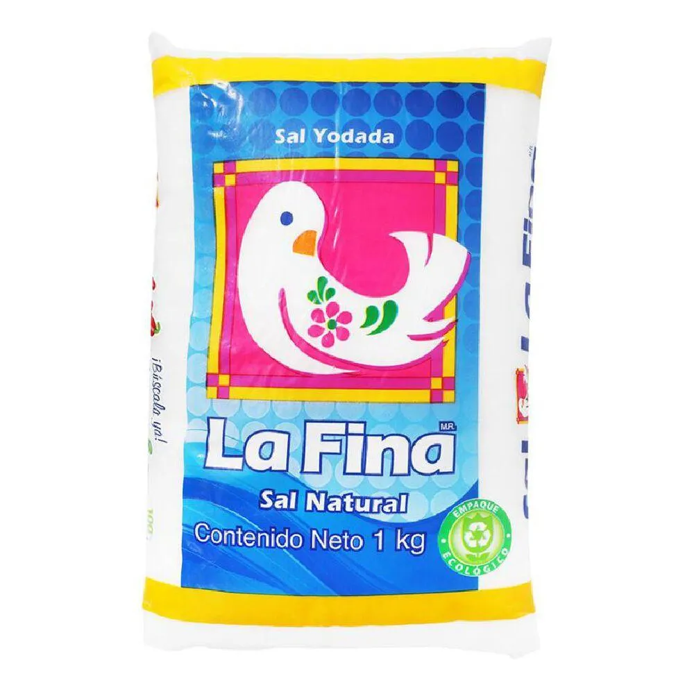 Sal de Mesa Yodada La Fina 20/1 Kg