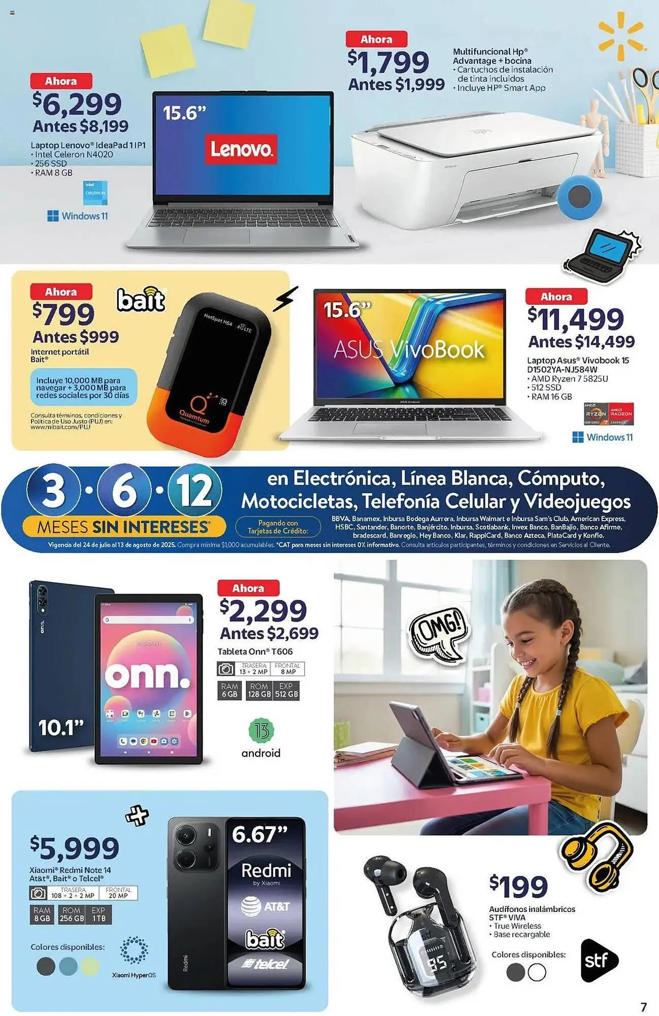 Catálogo de Catálogo Walmart 24 de julio al 14 de agosto 2025 - Pagina 7